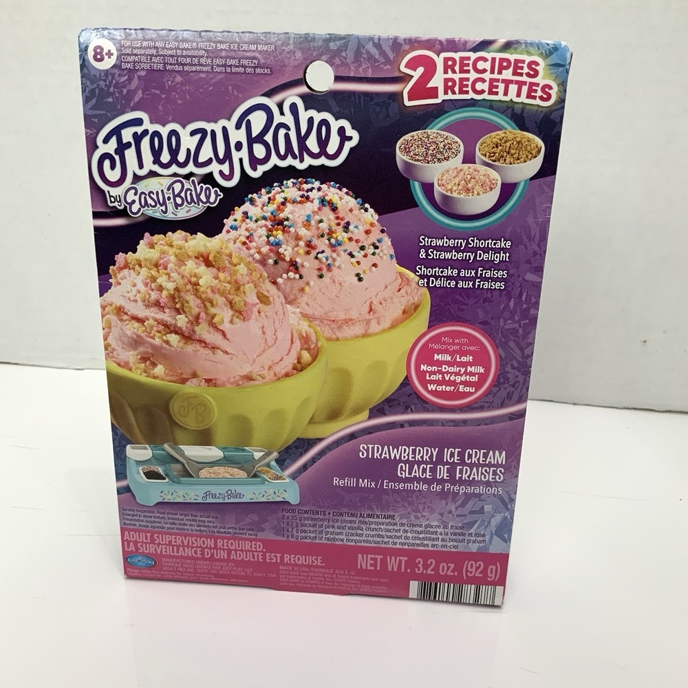 Easy Bake Freezy Bake Strawberry Ice Cream Refill Mix